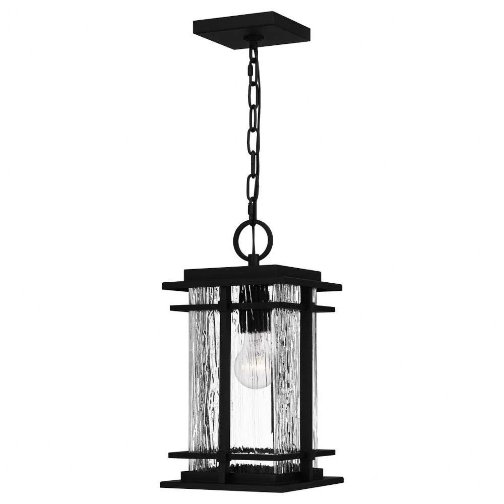 1 Light Outdoor Hanging Lantern in Transitional Style-15.5 inches Tall and 7.75 inches Wide Made with Coastal Armour Bailey Street Home 71-Bel-4621696